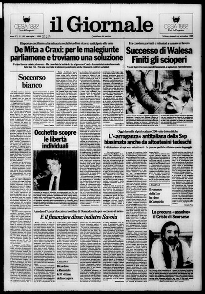 Il giornale : quotidiano del mattino